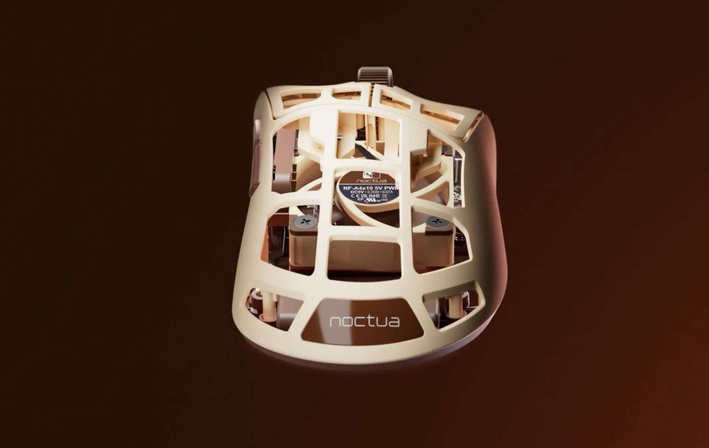 Pulsar Put a Noctua Fan Inside a 73-Gram Gaming Mouse: Feinmann F01 Noctua Edition