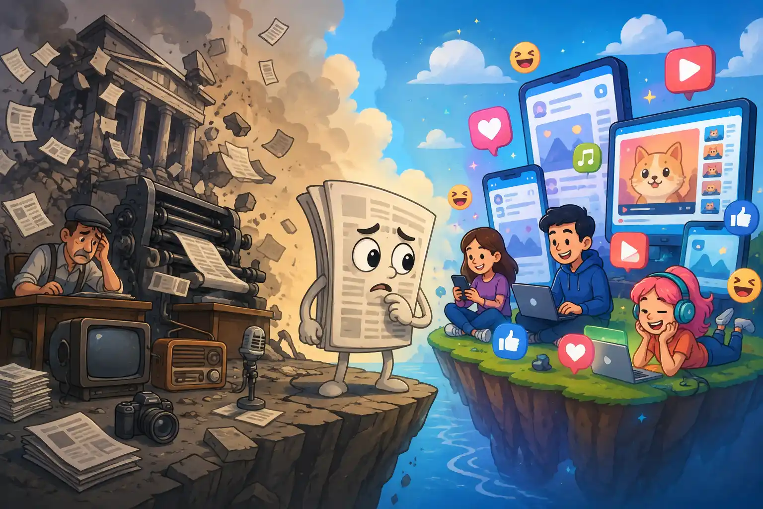 Why Media Companies Are Struggling in the Internet Age